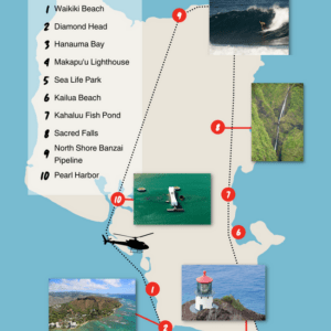 60 Minutes SHARED Helicopter Tour in Honolulu