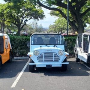 Moke Electric Vehicle: Allowed only in WAIKOLOA RESORT. Top Speed 28mph