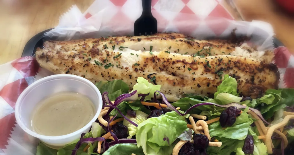 Exploring local cuisine and scenic views on island