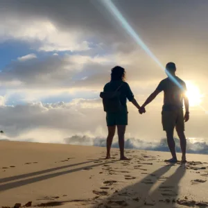 Private island adventure with sunrise views over ocean