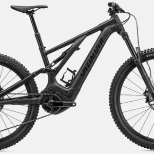 Riding a specialized Turbo Levo electric mountain bike