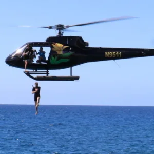 Thrilling helicopter jump and dive with Navy SEAL team