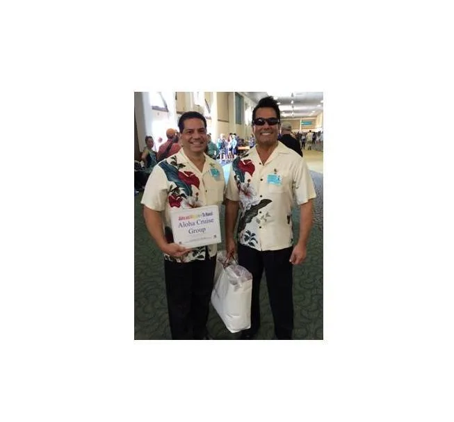 Welcoming guests with traditional lei greeting in Honolulu