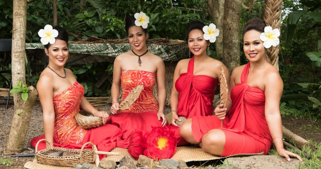 Traditional Hawaiian luau feast with cultural performances