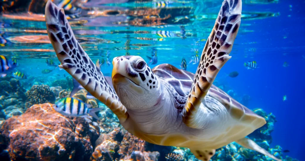 Snorkeling tour swimming with turtles near Maui shores