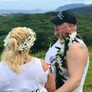 Colorful mix plate meal served on a wooden tray