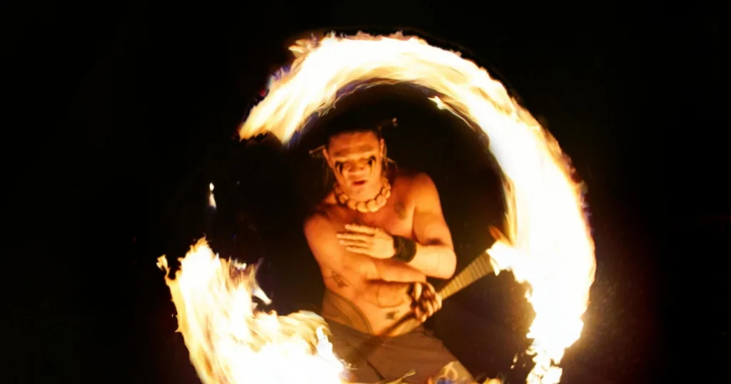 Comfortable standard seating arrangement at luau event