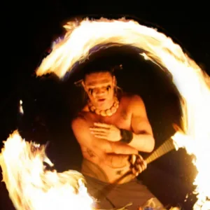 Comfortable standard seating arrangement at luau event