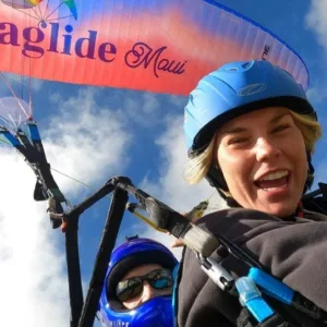Tandem paragliding flights over Maui with Double K