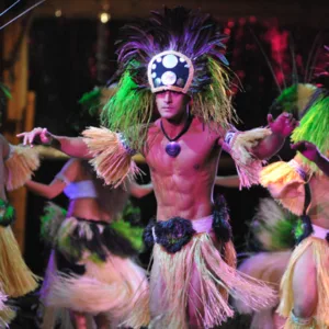 Traditional Hawaiian luau experience on Kauai island