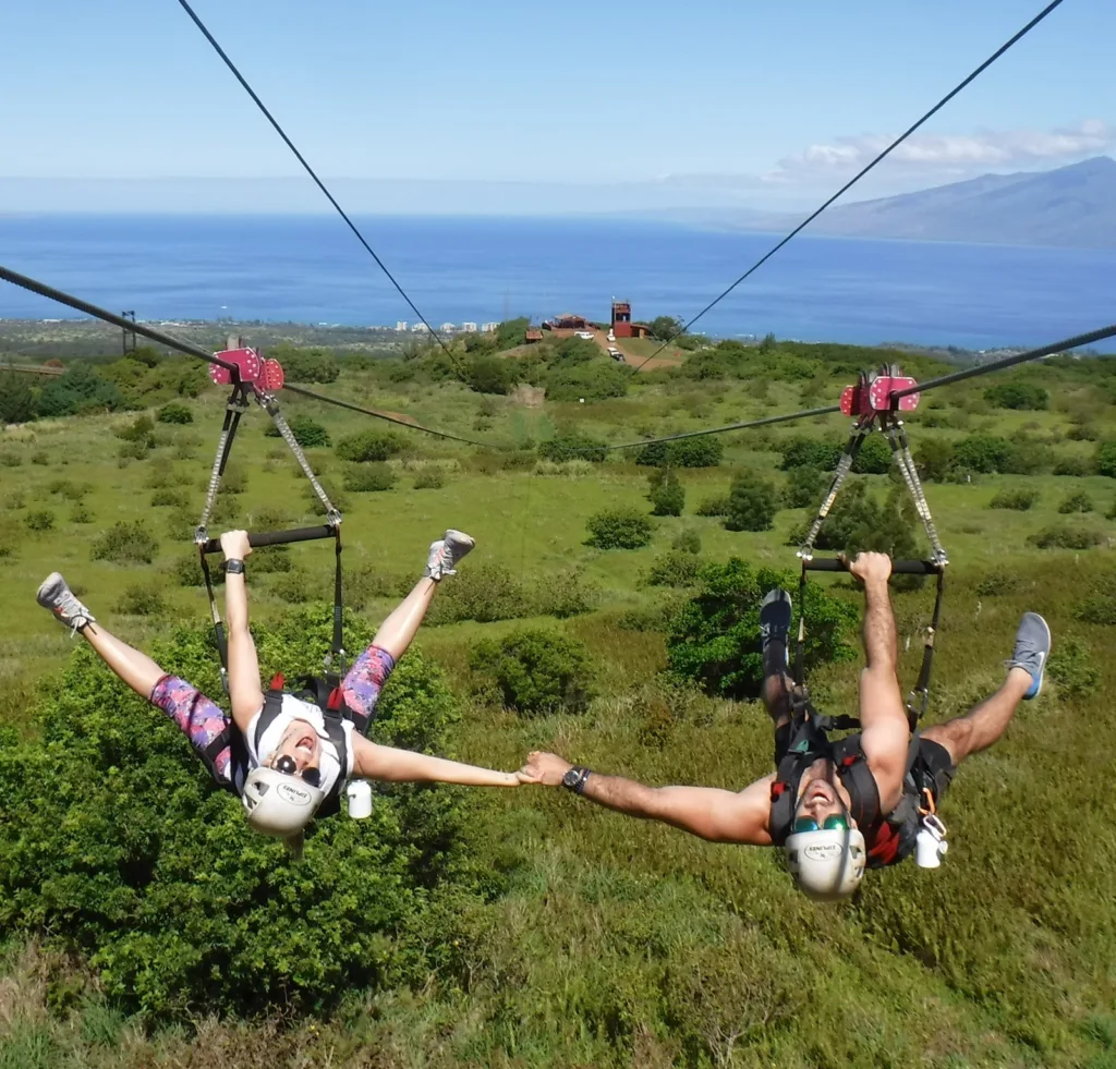 Most popular six-line guided zipline tour in Maui