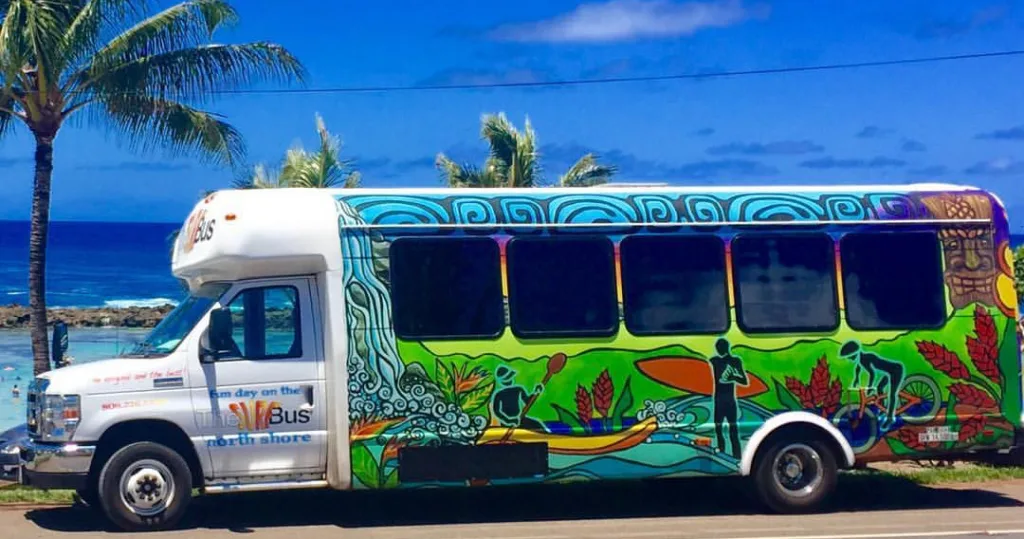 Scenic coastline view from North Shore Oahu tour