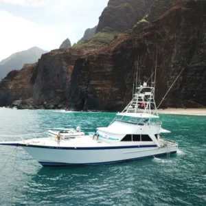 Boat ready for half day private sport fishing adventure