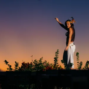 Guests enjoying traditional Hawaiian luau with live performances