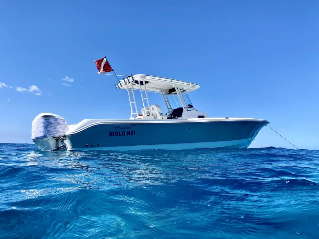 Luxury private charter boat ready for a snorkeling adventure