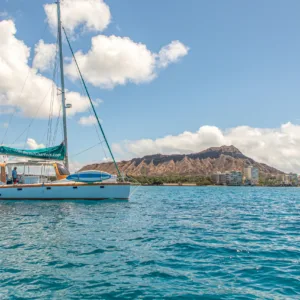 Sailing during the day with opportunities for snorkeling