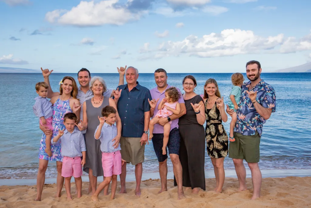 Group enjoying lively island tour with ocean views