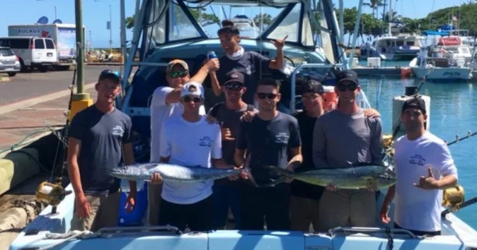 Three quarter day shared charter with scenic island views