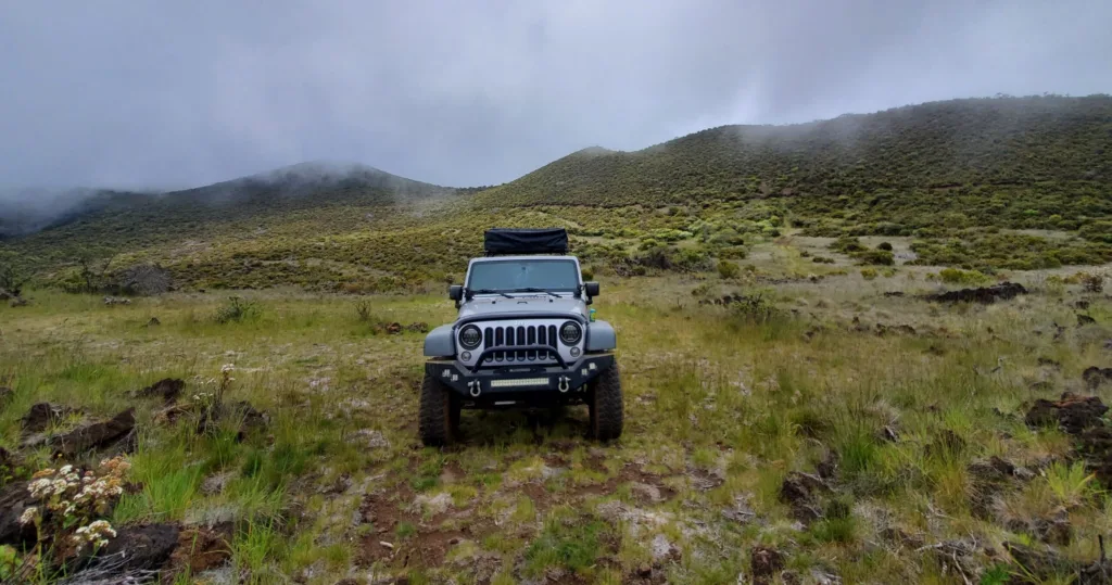 View from Haleakala summit looking over clouds