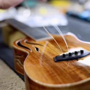 Group touring factory with guide explaining production process