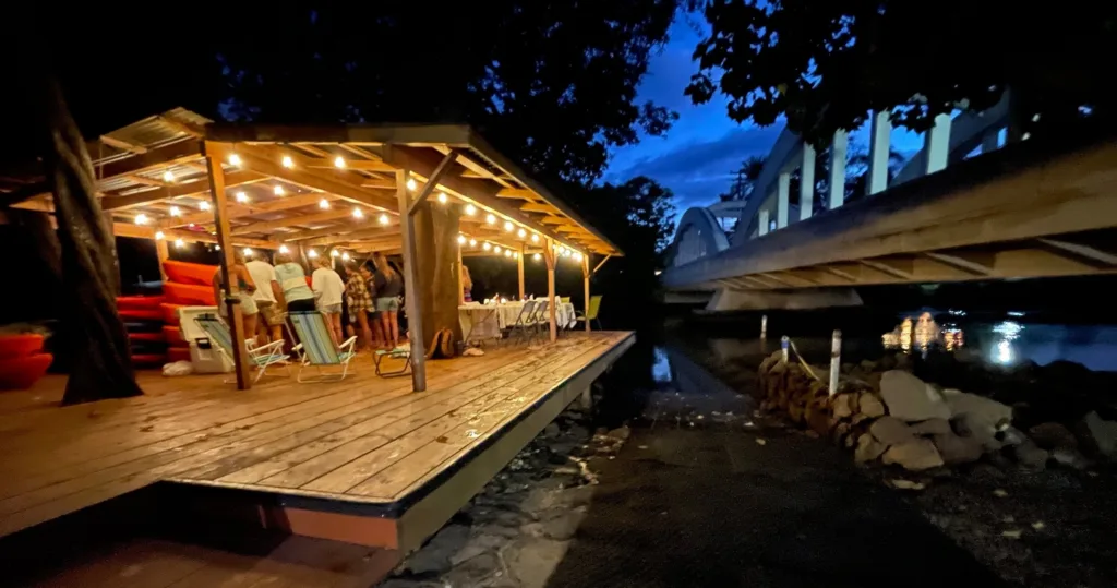 Private event hosted during scenic island tour