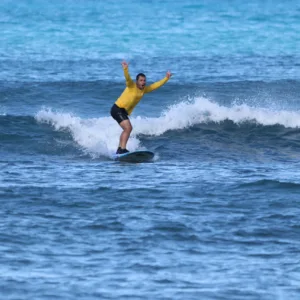 Beginner surfer taking two hour lesson on Maui