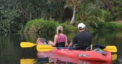 Guided kayak adventure to Wailua River’s secret waterfall
