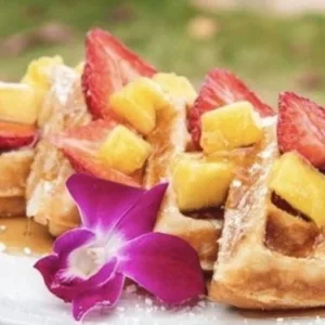 Local Kine brunch featuring traditional island dishes