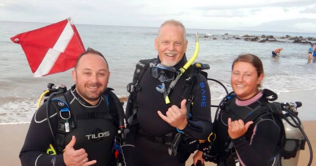 Open water scuba diving course in Maui