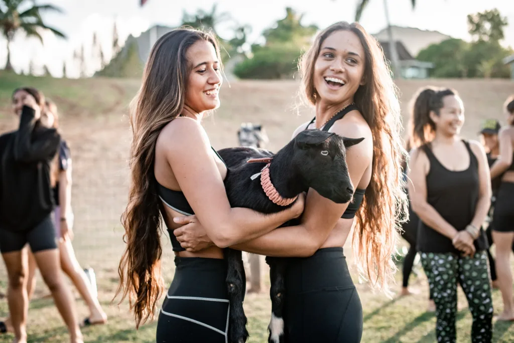 Group of tourists gathered for island tour briefing