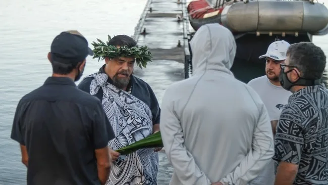 Private ceremonial charter boat cruising island waters