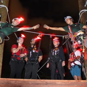 Thrilling night zipline ride through Oahu’s forests