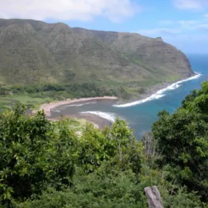 Tourists exploring scenic landscapes on west island side