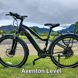 Riding an electric bike through scenic island paths