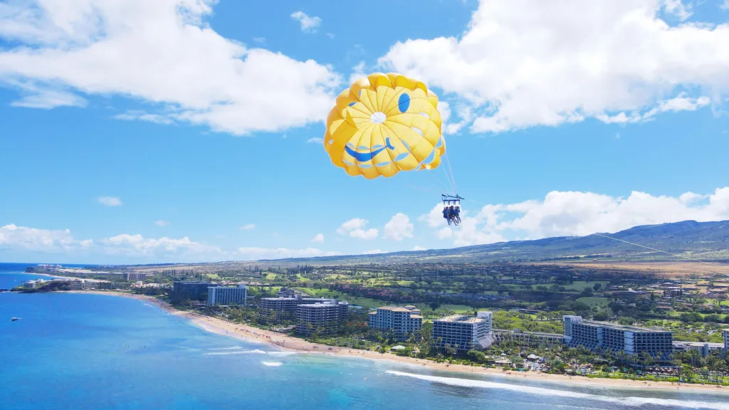 Private parasail tour along Ka’anapali Beach shoreline