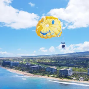 Private parasail tour along Ka’anapali Beach shoreline