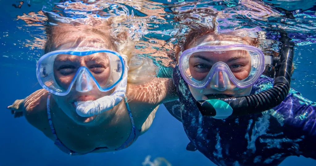 Snorkeling adventure in clear Kona waters