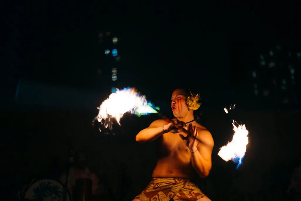 Guests seated for Waikīkī traditional dinner luau show