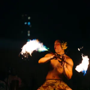 Guests seated for Waikīkī traditional dinner luau show