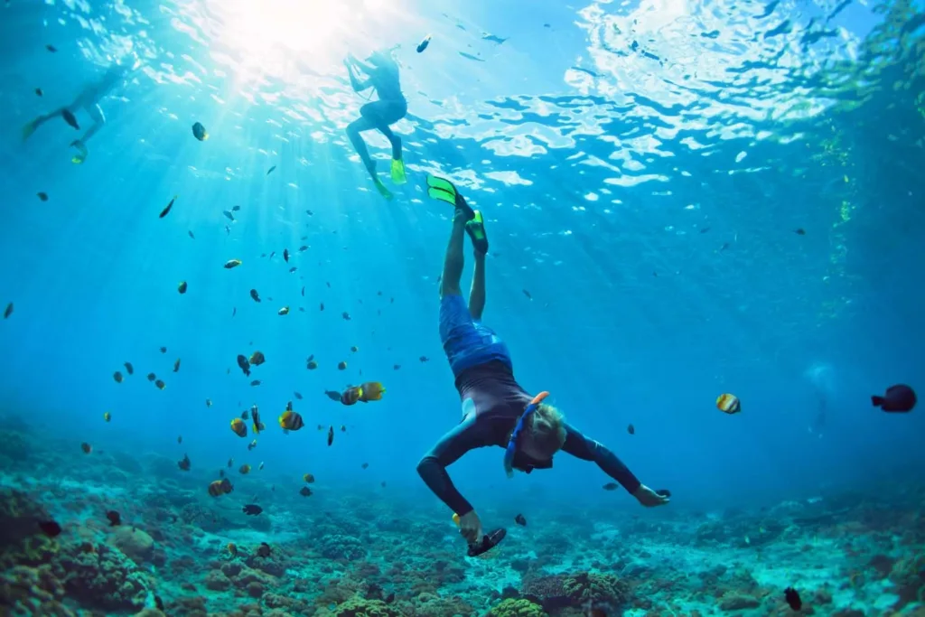 Private snorkeling adventure exploring Lana’i’s underwater world