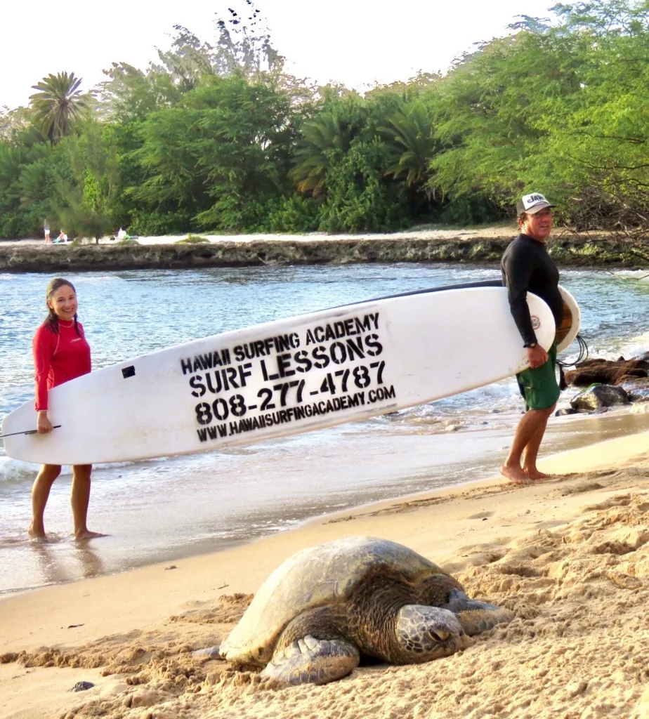 Standup paddleboarding lesson on calm island waters