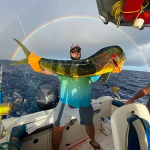 Fishing charter adventure off the coast of Oahu