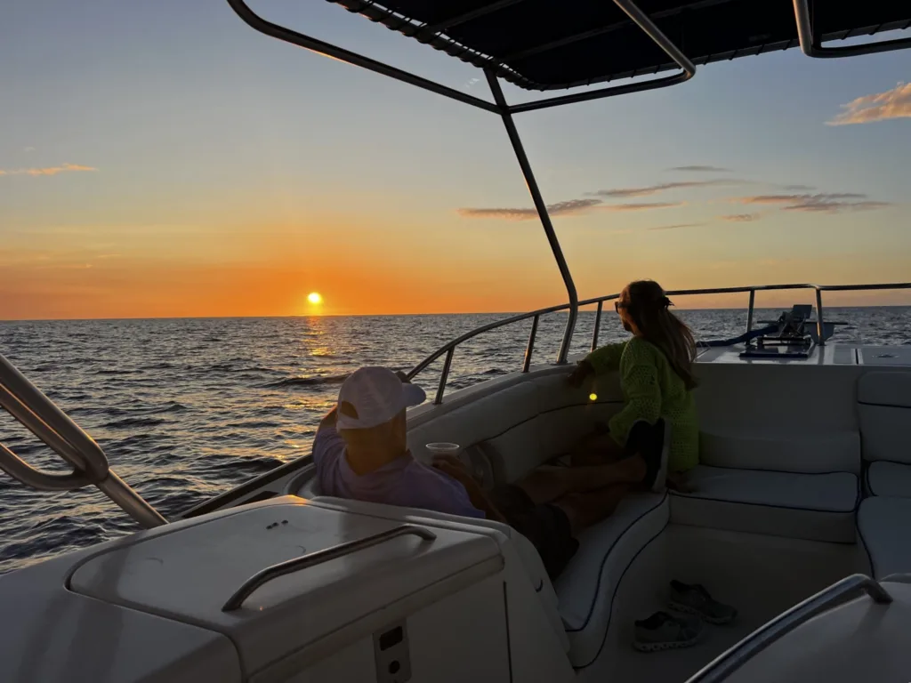 Private sunset cruise offering stunning ocean views