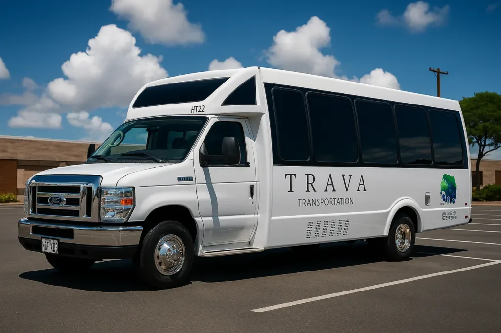 Shuttle offering round trip service in Waikiki area