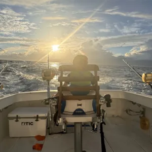 Sunset boat tour aboard the 31-foot Innovator vessel