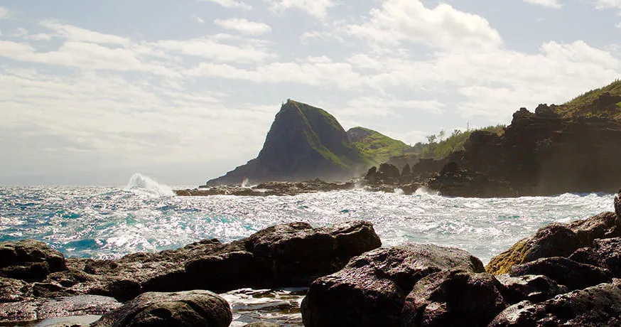 Tour group resting at Halfway to Hana scenic spot