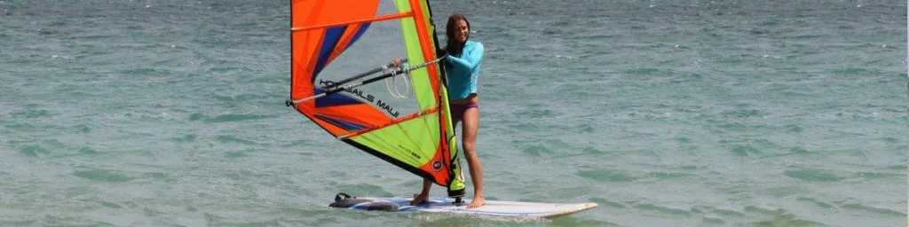 Private windsurfing lessons for beginners to learn basics