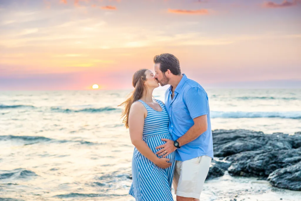 Professional portrait session on a luxury beach location