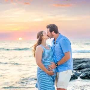 Professional portrait session on a luxury beach location
