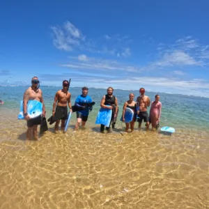 Guided shore snorkeling adventure at Anini Beach Kauai